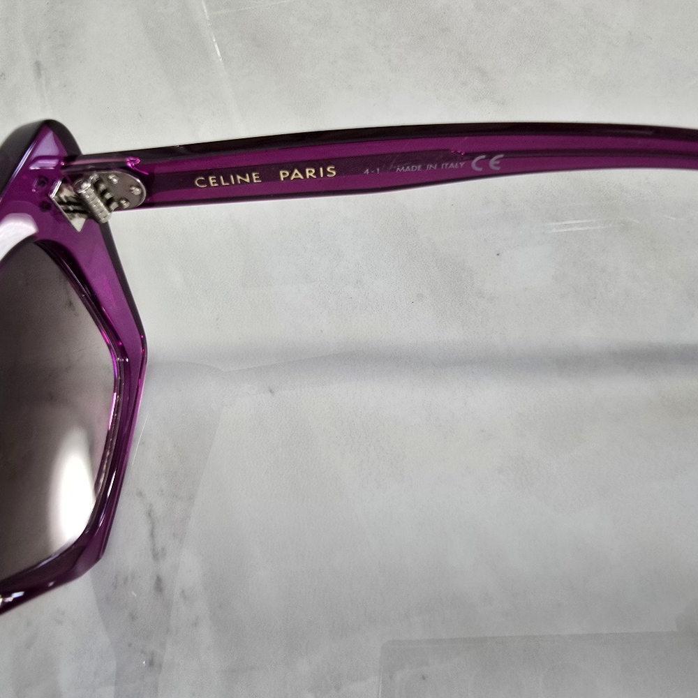 Celine Purple Cat-Eye Sunglasses - Picture 6 of 11